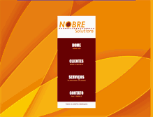 Tablet Screenshot of nobresolutions.com.br